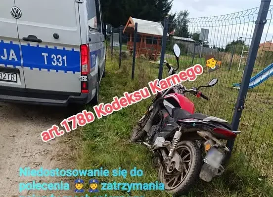 46-latek uciekał motorowerem przed policją. Odpowie przed sądem