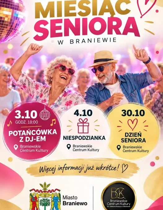 Październik w Braniewie upłynie pod znakiem seniorów