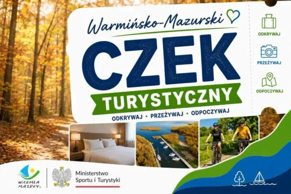 Warmińsko-Mazurski Czek Turystyczny: obiekty noclegowe mogą zgłaszać się tylko do 17 września
