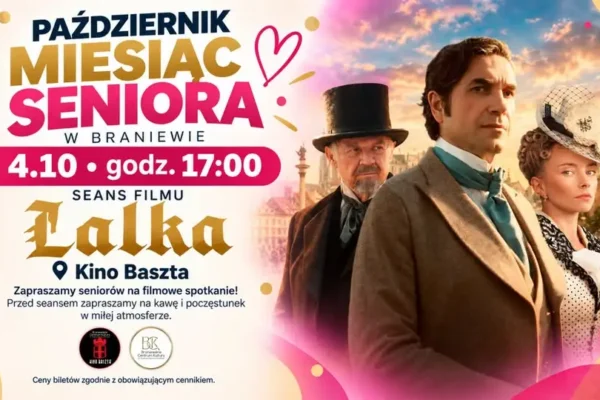 Październik — Miesiąc Seniora w Braniewie. Zaproszenie na filmowe popołudnie