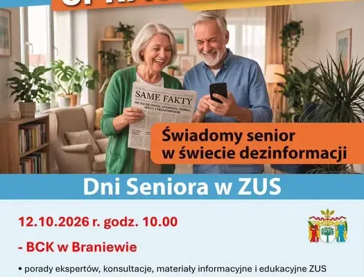 Braniewo: październikowy dzień seniora z poradami ZUS i policji