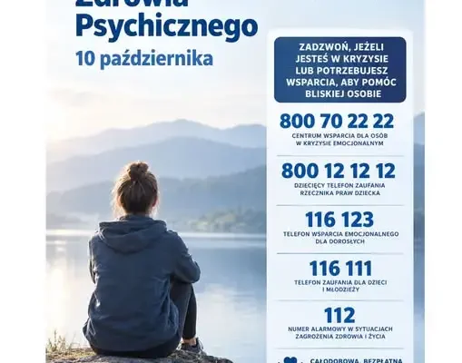 Światowy Dzień Zdrowia Psychicznego – przypomnienie o dostępnym wsparciu