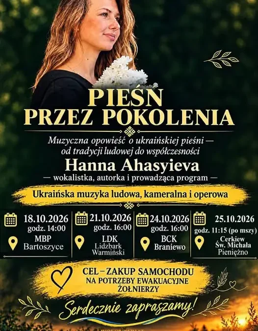 „Pieśń przez pokolenia” – koncerty charytatywne na rzecz żołnierzy w Ukrainie