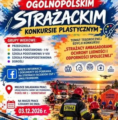 Frombork: Rusza Ogólnopolski Strażacki Konkurs Plastyczny – zaproszenie dla artystów