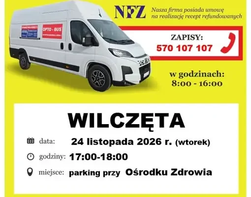 Bezpłatne badanie wzroku w Wilczętach – 24 listopada 2026