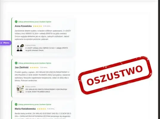 Fałszywe sklepy ze zniczami. CERT Polska ostrzega przed oszustami
