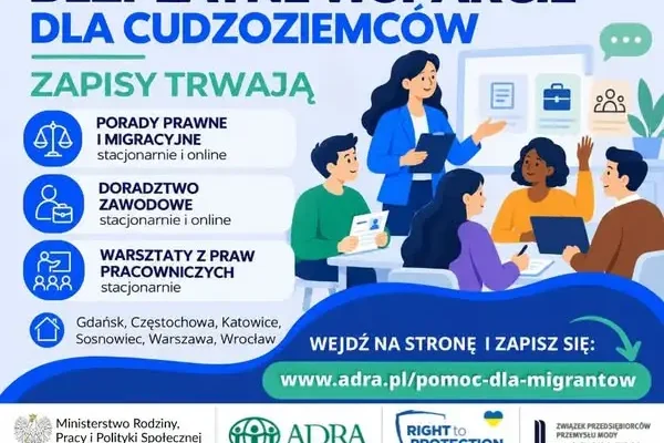 Bezpłatne porady prawne i warsztaty dla cudzoziemców w Polsce